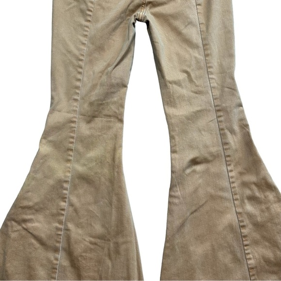 Free People We The Free Lace Up Back Extreme Flare High Rise SZ 24 CRVY - Picture 10 of 12